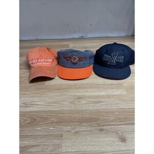 Lot Of 3 Harley Davidson Hats 1 SnapBack 2 Fitted